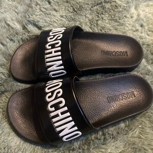 Moschino slides worn